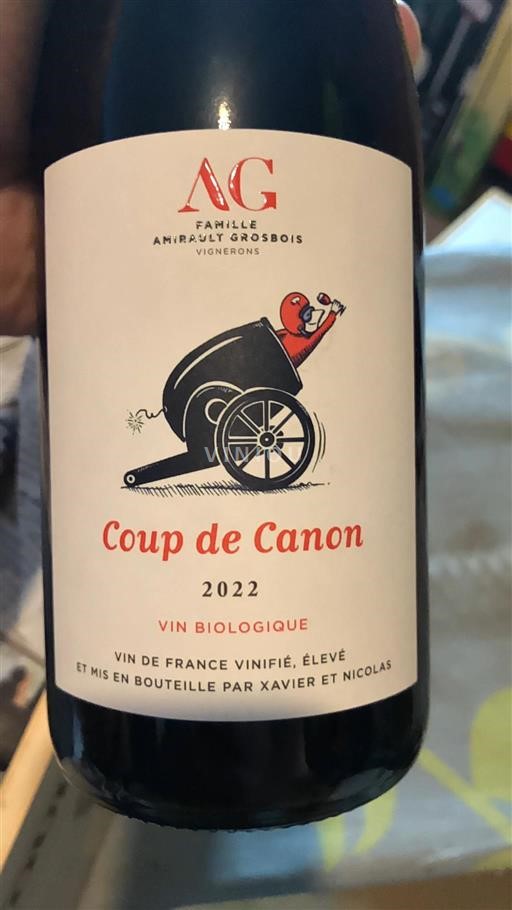 Loire Valley Not Specified Famille Amirault Grosbois Coup de Canon 2022