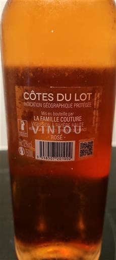 Sudoeste Côtes del Lot Famille Couture Sin añada