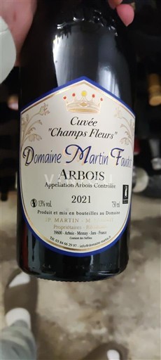 Jura Arbois Domaine Martin Faudot Champs Fleurs 2021