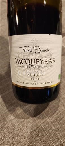 Rhônevallei Vacqueyras Font Sante 2023