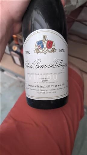 Bourgogne Côte de Beaune-byar Domaine B. Bachelet et ses Fils 1998
