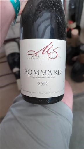 Burgundy Pommard Vins Bernard Gras 2002