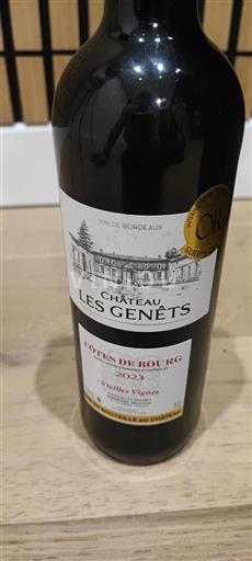 Bordeaux Côtes-de-bourg Château Les Genêts Vieilles Vignes 2023