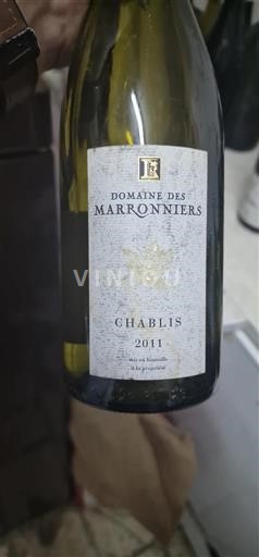 Borgogna Chablis Domaine Des Marronniers 2011