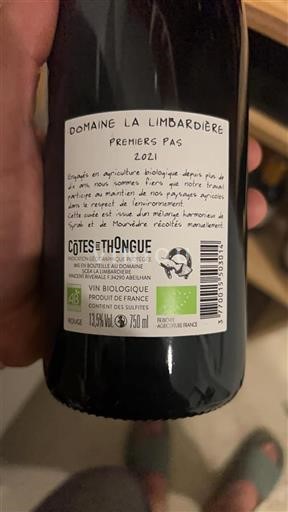 Languedoc ja Roussillon Côtes de Thongue Domaine La Libardière Premiers Pas 2021
