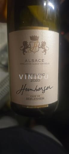 Alsace Grand Cru Cave de Beblenheim Heimberger 2020