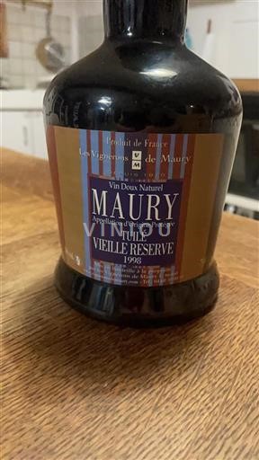 Roussillon Maury Les Vignerons de Maury Tuilé Vieille Reserve 1998