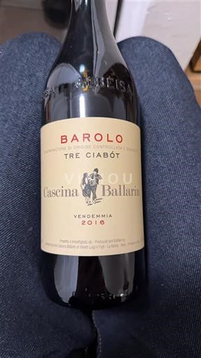 Piemonte Barolo Cascina Ballarin Tre Ciabot 2016