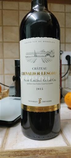 Бордо Сент-Емільйон Гран Крю Grand Cru Château Chevalier Lescours 2015