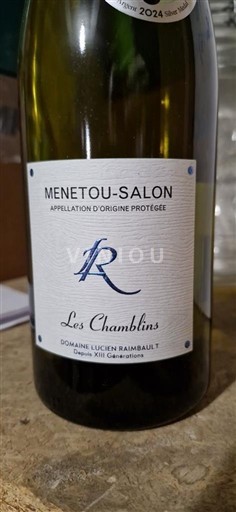 Thung lũng sông Loire Menetou-salon Domaine Lucien Raimbault Les Chamblins 2023
