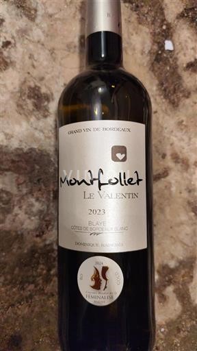 Bordeaux Blaye-Côtes-de-Bordeaux Montfollet Le Valentin 2023