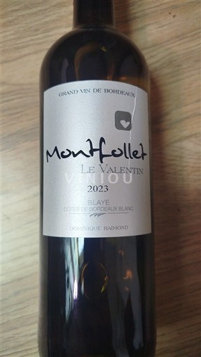 Bordeaux Blaye Côtes de Bordeaux Montfollet Le Valentin 2023