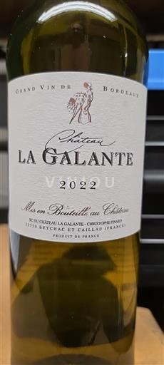 Bordeaux Ni doloceno Château La Galante 2022