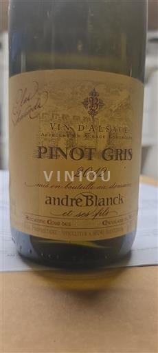 Alsace Pinot xám Grand Cru André Blanck et ses Fils Clos Schwendi 2012