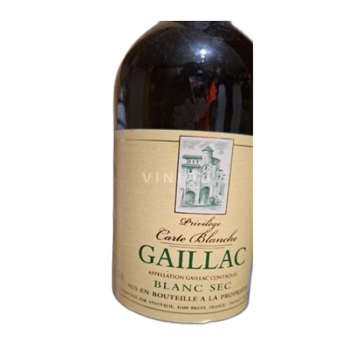 Sydvestfrankrig Gaillac Carte Blanche Ikke årgangsbestemt