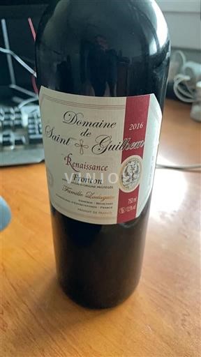 Jugozahod Fronton Domaine Saint Guilhem Renaissance 2016