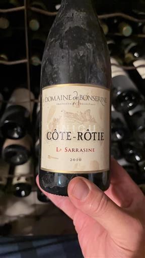 Vale do Ródano Côte-rôtie Domaine Bonserine La Sarrasine 2010