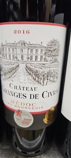 Bordeaux Médoc Cru Bourgeois Château Granges de Civrac 2016
