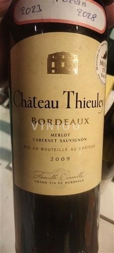 Bordeaux Château Thieuley 2009