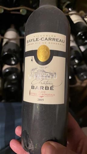 Bordeaux Côtes-de-Bordeaux Château Barbé 2015
