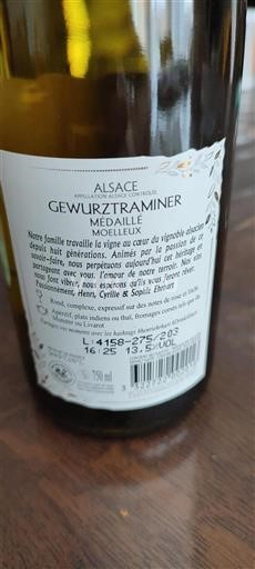 Alsace Grand Cru Médaille Icke årgångsbetecknad