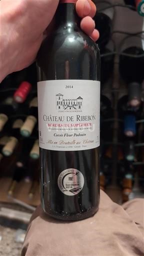 Bordéus Bordeaux Superior Château de Ribebon Fleur Padouin 2014
