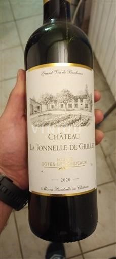 Bordeaux Blaye-Côtes-de-Bordeaux Château La Tonnelle de Grillet 2020