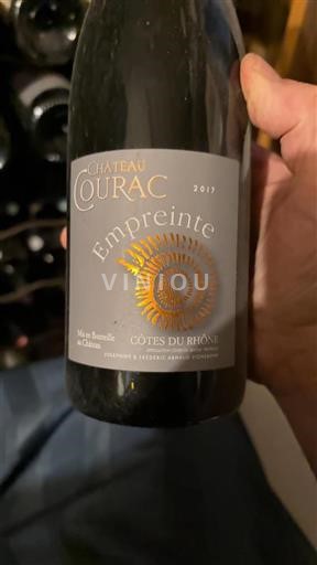 Rhônen laakso Côtes-du-rhône Château Courac Empreinte 2017