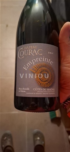 Rhônen laakso Côtes-du-rhône Château Courac Empreinte 2017