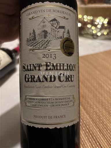Bordeaux Saint-Émilion Grand Cru Union de Producteurs de Saint-Emilion 2013