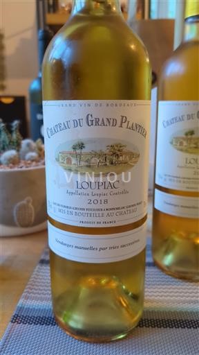 Bordeaux Loupiac Château Grand Plantier 2018