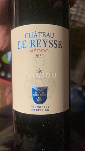 Bordeaux Médoc Château Le Reysse 2020