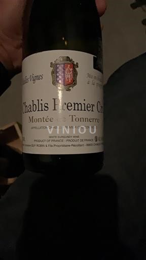 Borgoña Chablis Premier Cru Guy Robin & Fils Montée de Tonnerre 2019