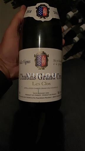 Borgoña Chablis Grand Cru Domaine Guy Robin & Fils Les Clos 2018