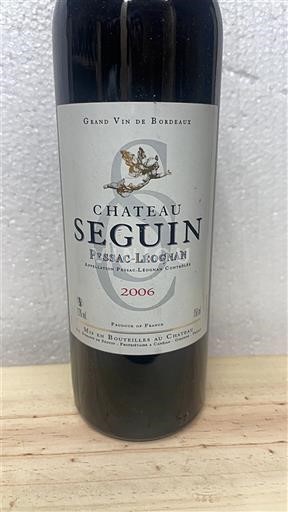 Bordeaux Pessac-Léognan Château Seguin 2006