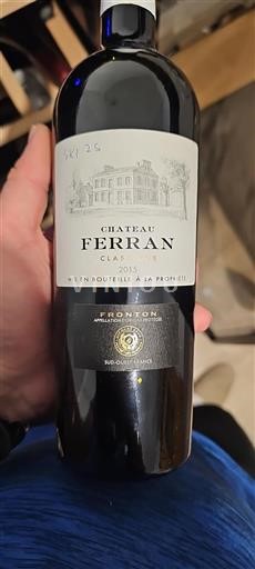 Sydvestfrankrig Fronton Château Ferran Classique 2015