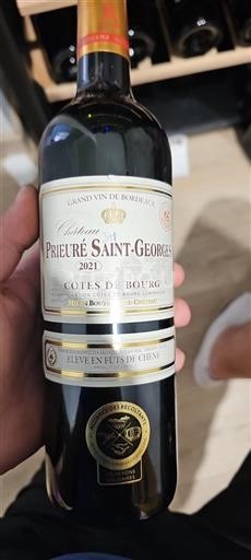 Bordeaux Côtes-de-bourg Château Prieuré Saint-Georges 2021