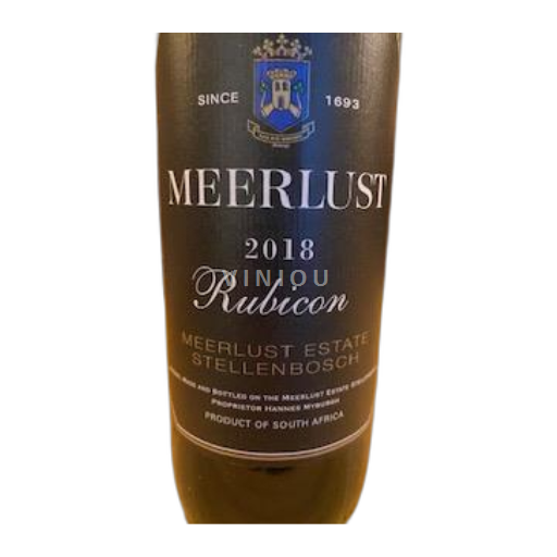 Kustområdet Stellenbosch Meerlust Rubicon 2018 2018