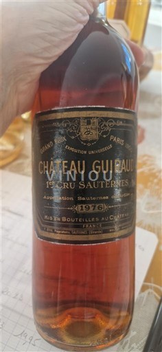 Bordeaux Sauternes Premier Cru Château Guiraud 1976