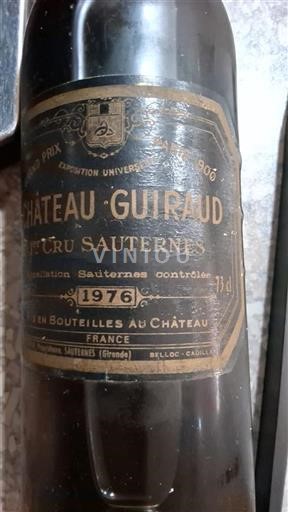 Bordeaux Sauternes Premier Cru Château Guiraud 1976