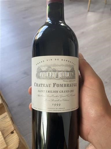 Burdeos Saint-Émilion Gran Cru Grand Cru Château Fombrauge 1999