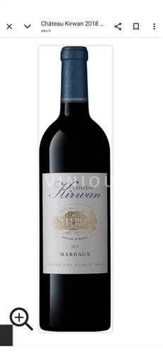 Bordeaux Margaux Grand Cru Château Kirwan 2018
