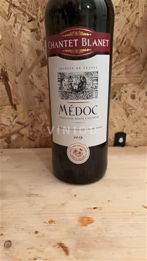 Bordeaux Médoc Chantet Blanet 2019