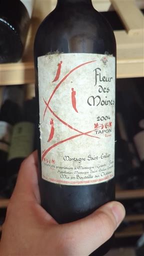 Bordeaux Montagne Saint-Émilion Tapon Fleur des Moines 2004