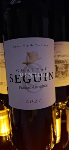 Bordeaux Pessac-Léognan Grand Cru Château Seguin 2021