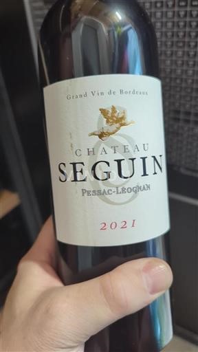 Bordeaux Pessac-Léognan Grand Cru Château Seguin 2021