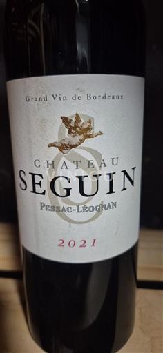 Bordeaux Pessac-Léognan Grand Cru Château Seguin 2021