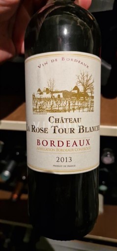 Bordeaux Château La Rose Tour Blanche 2013