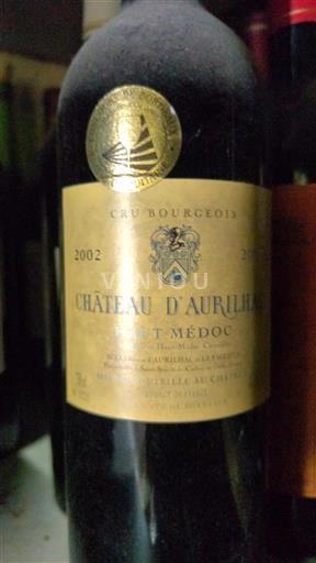 Bordeaux Haut-Médoc Cru Bourgeois Château Aurilhac 2002
