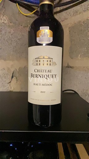Bordeaux Haut-Médoc Château Berniquet 2022